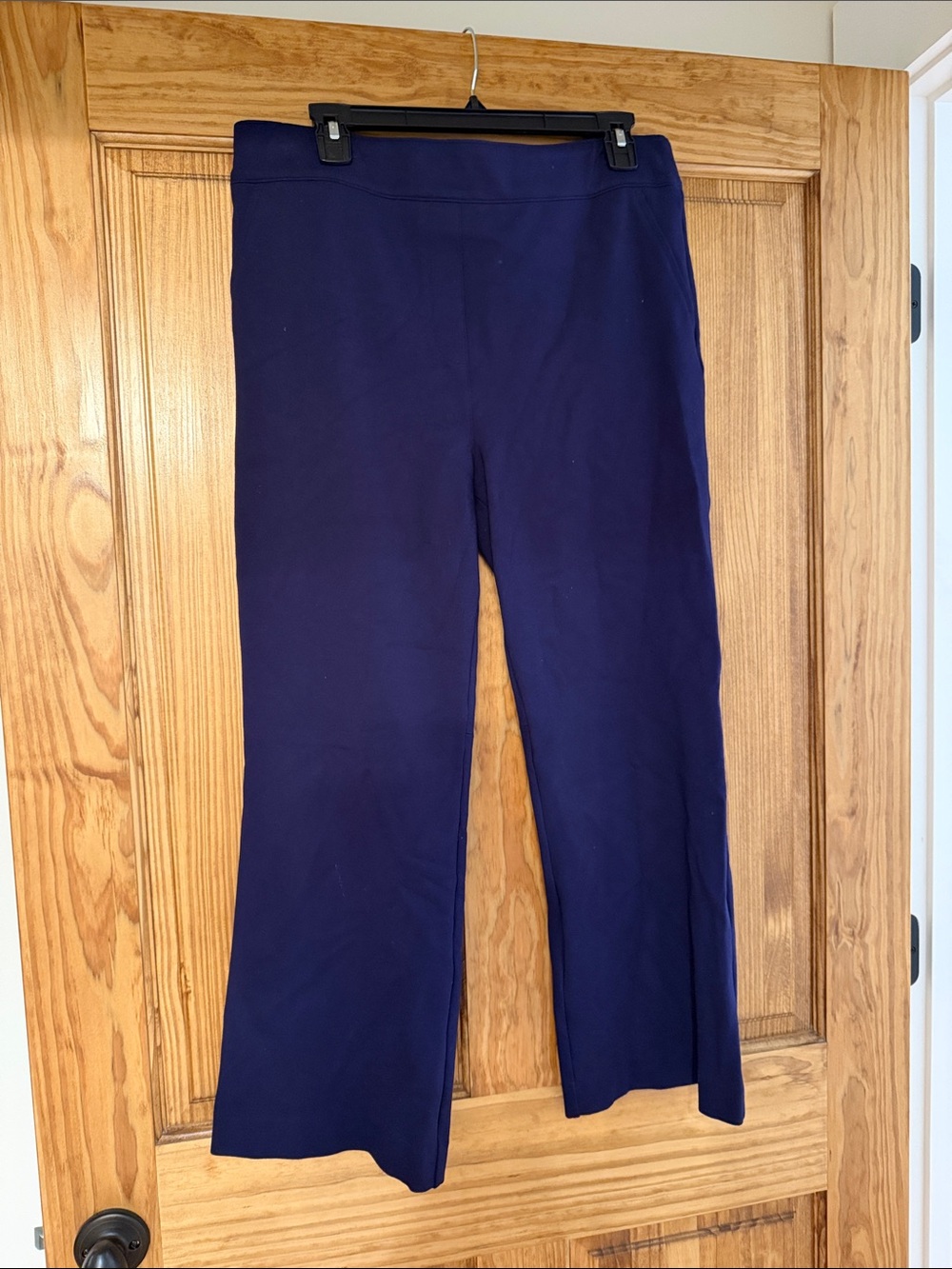 SPANX Navy Ponte Crop Flare